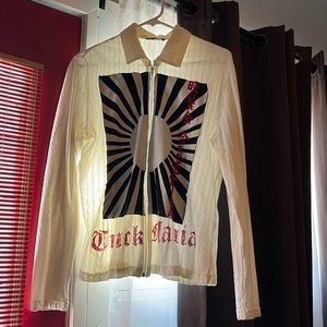 MEN’s L&G zip up long sleeve shirt size MEDIUM